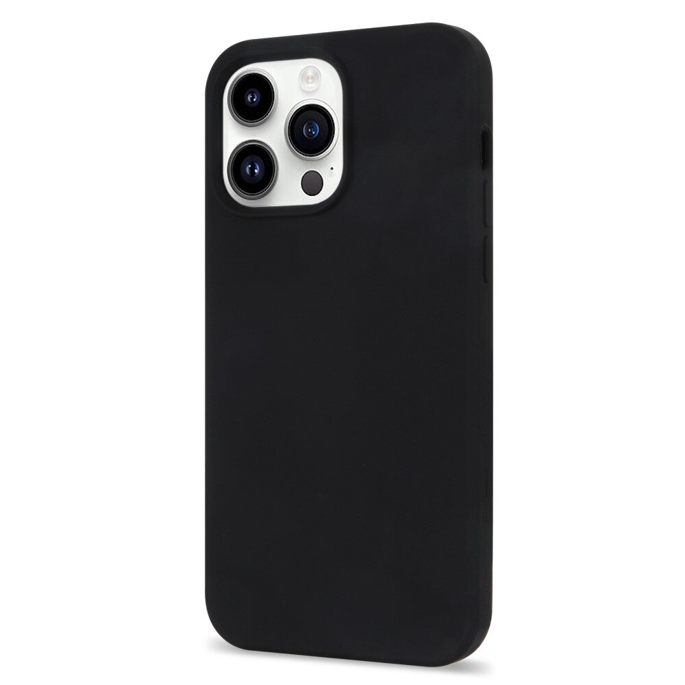 Funda de silicona iPhone 14 Pro negro