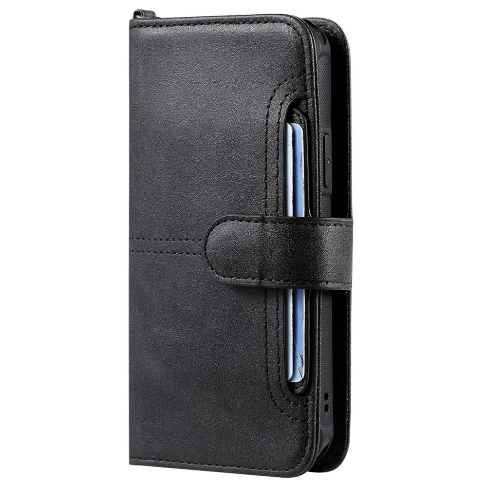 Magnet Leather Wallet iPhone 14 Pro Negro