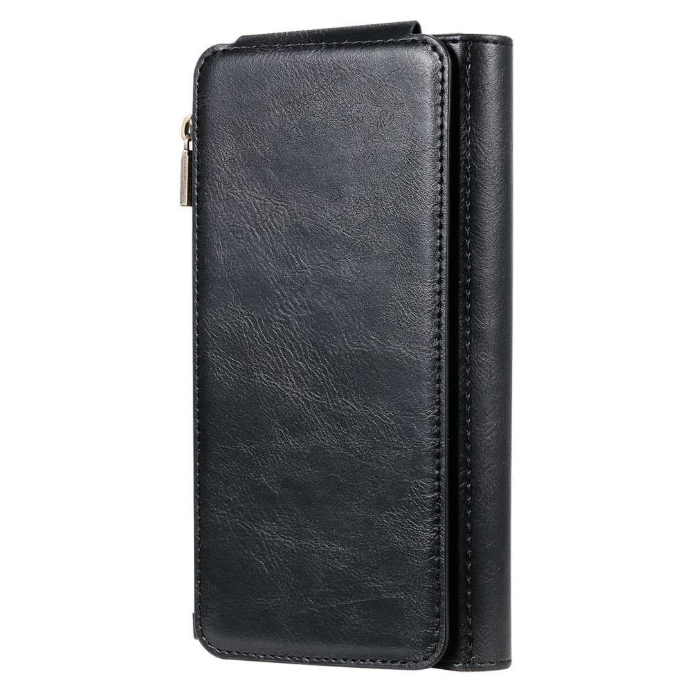 Magnet Leather Multi Wallet iPhone 16e negro