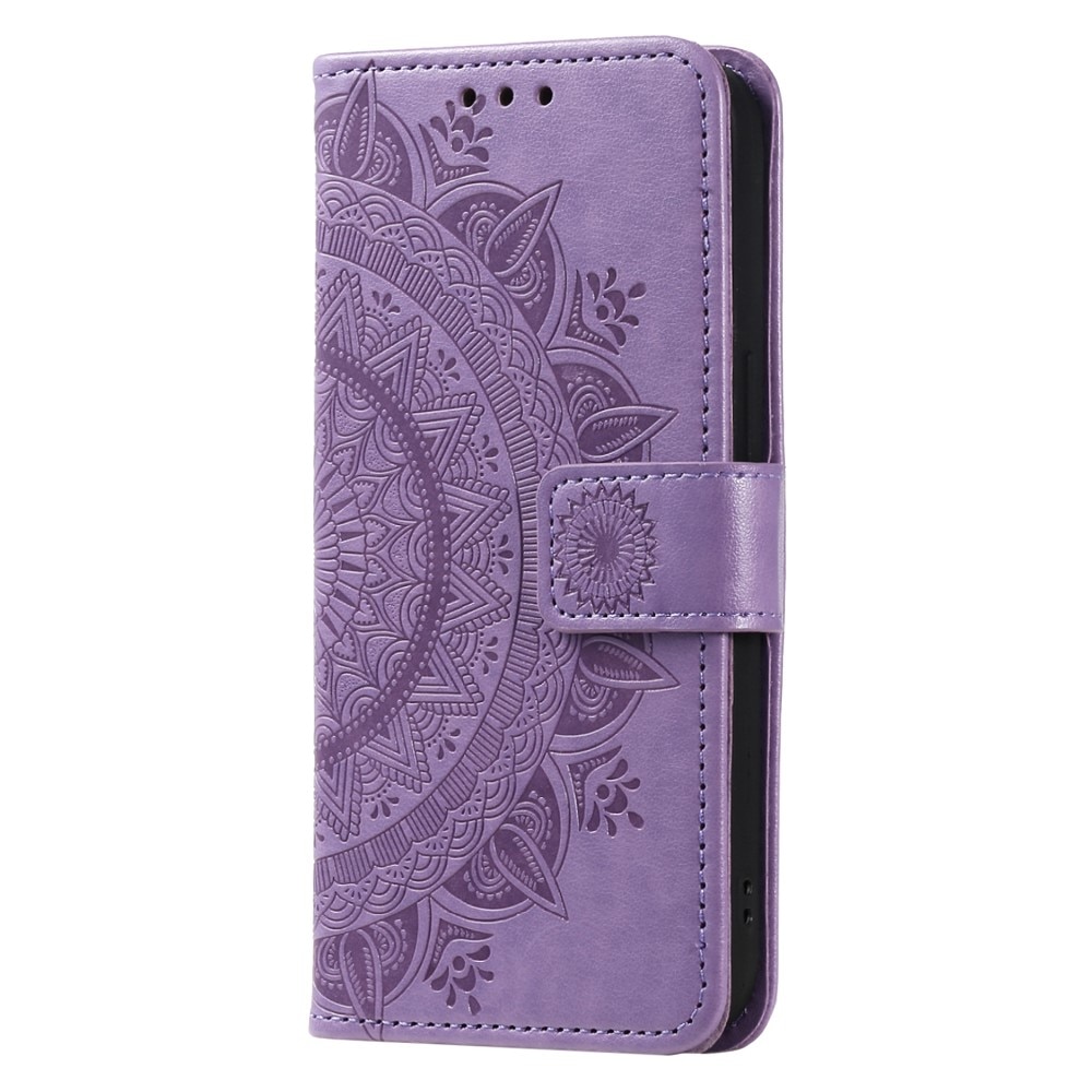 Funda de Cuero Mandala Sony Xperia 1 VII Púrpura