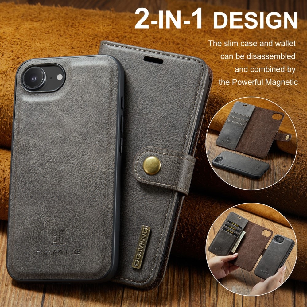 Cartera Magnet Wallet iPhone 16e Brown