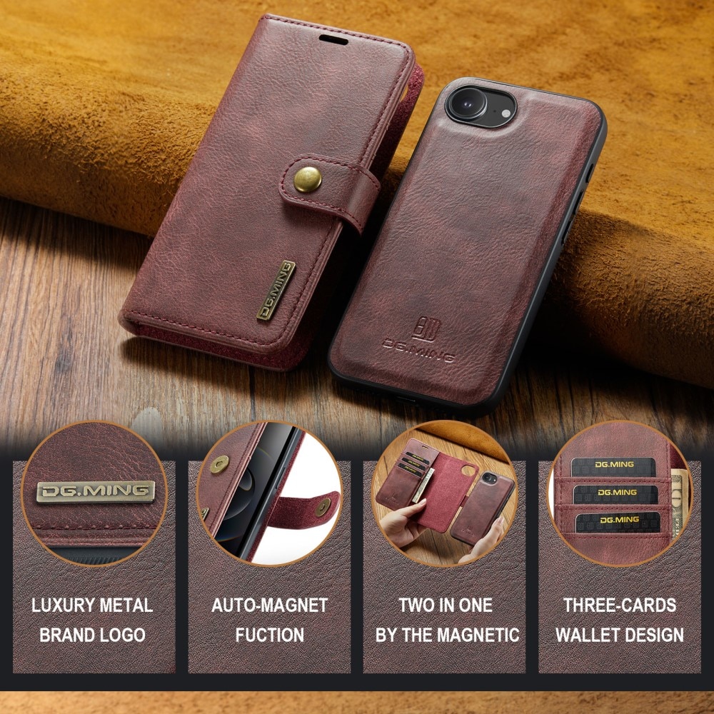 Cartera Magnet Wallet iPhone 16e Red