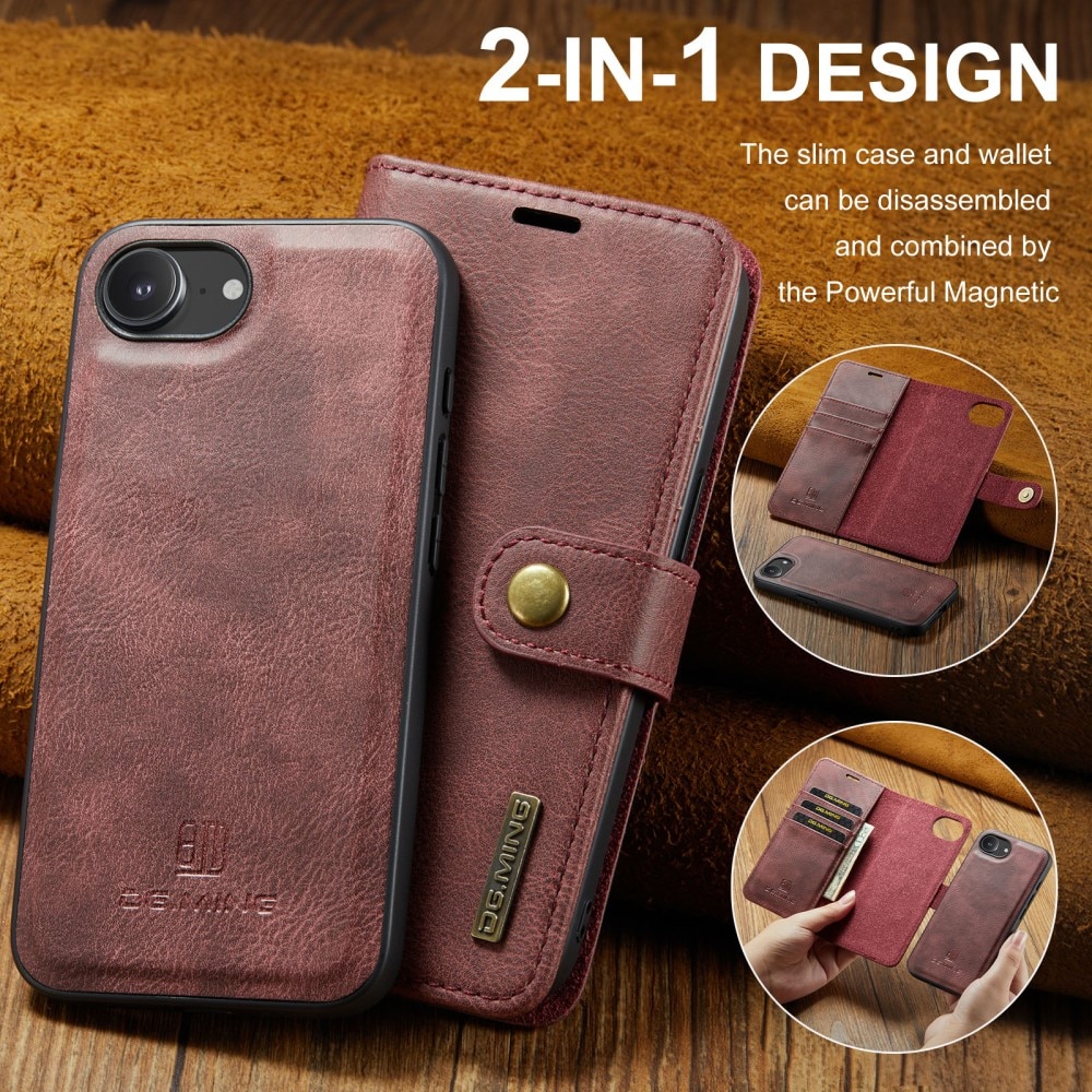 Cartera Magnet Wallet iPhone 16e Red