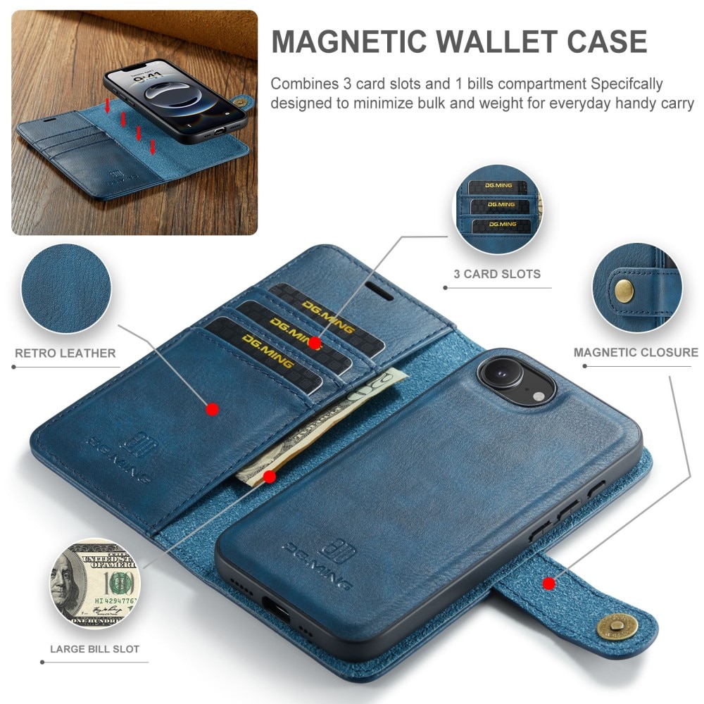 Cartera Magnet Wallet iPhone 16e Blue