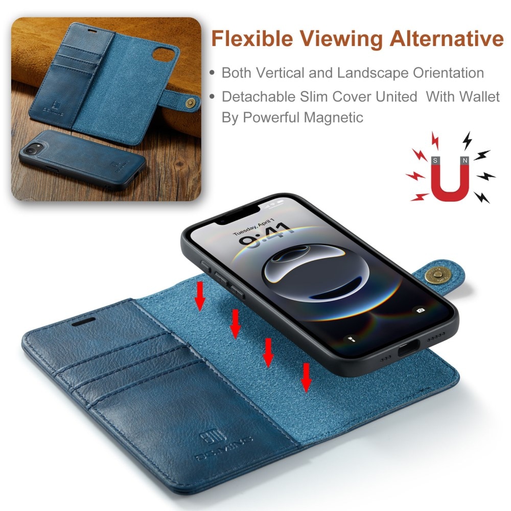 Cartera Magnet Wallet iPhone 16e Blue