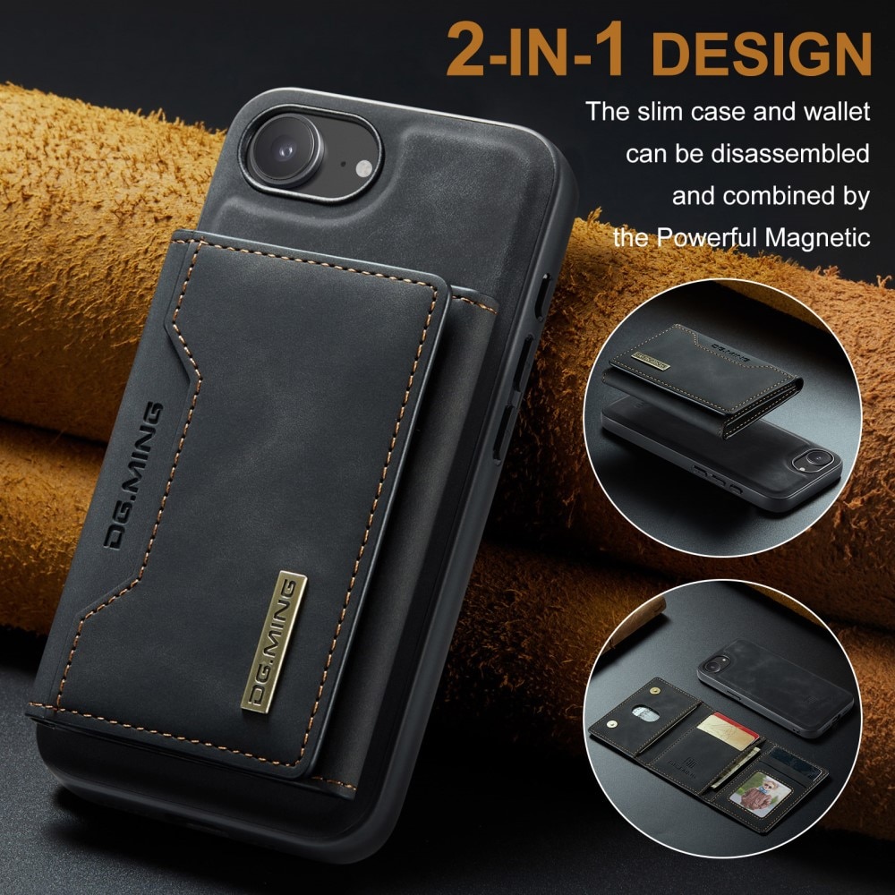 Funda Magnetic Card Slot iPhone 16e Black