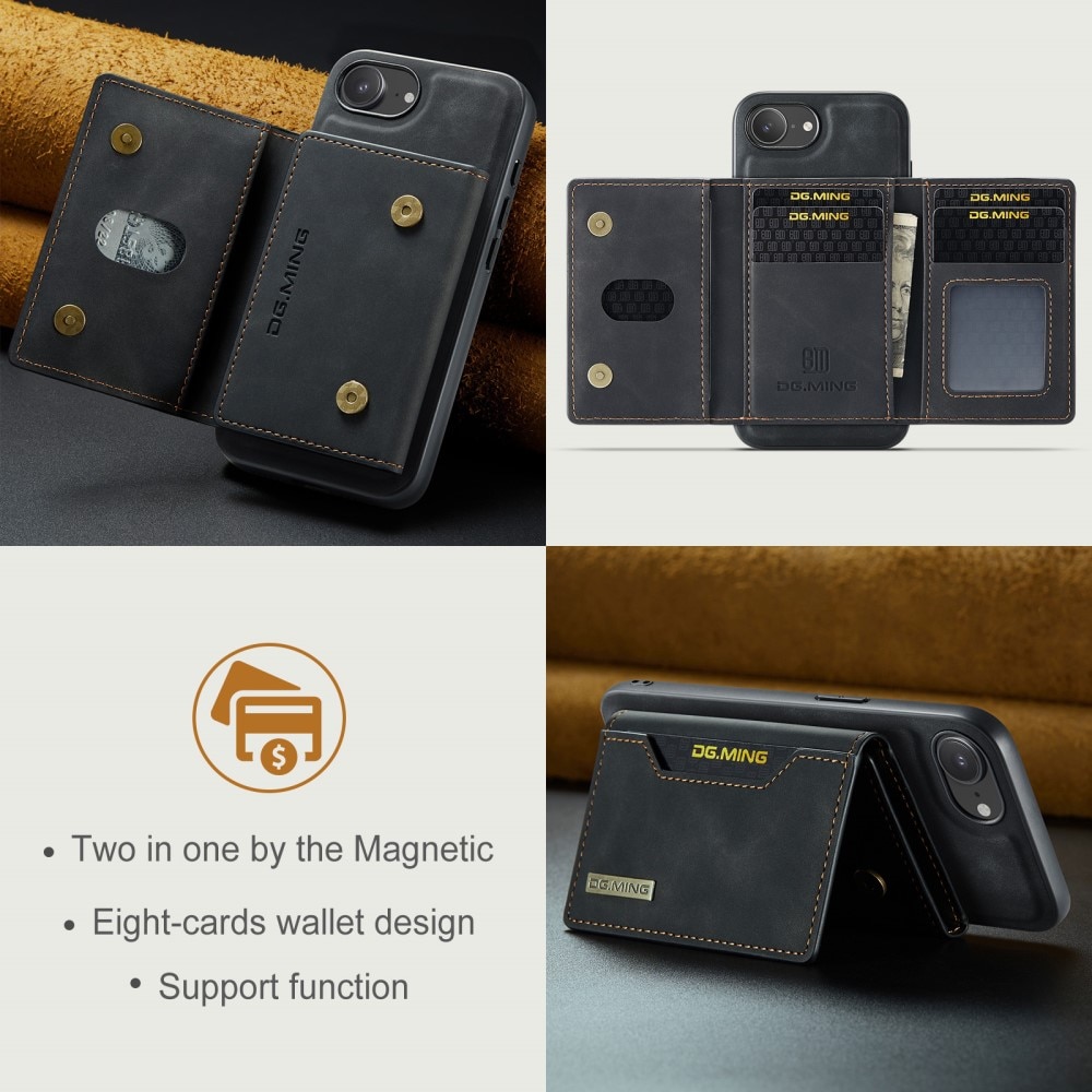 Funda Magnetic Card Slot iPhone 16e Black