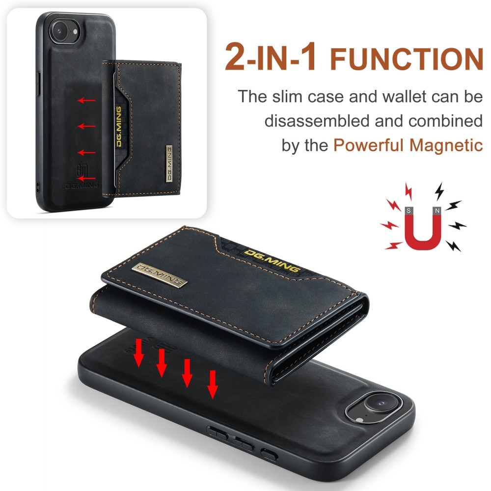 Funda Magnetic Card Slot iPhone 16e Black