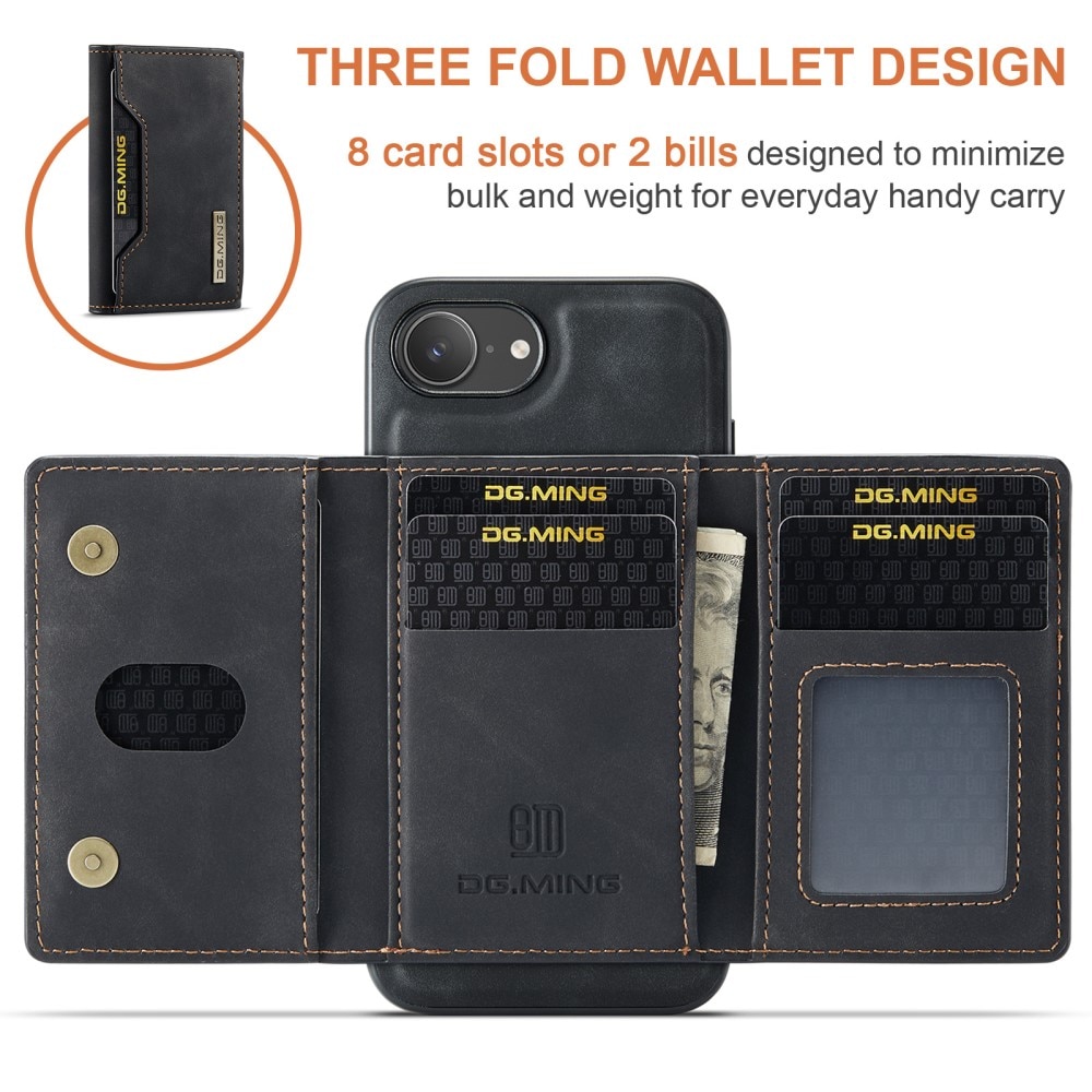 Funda Magnetic Card Slot iPhone 16e Black