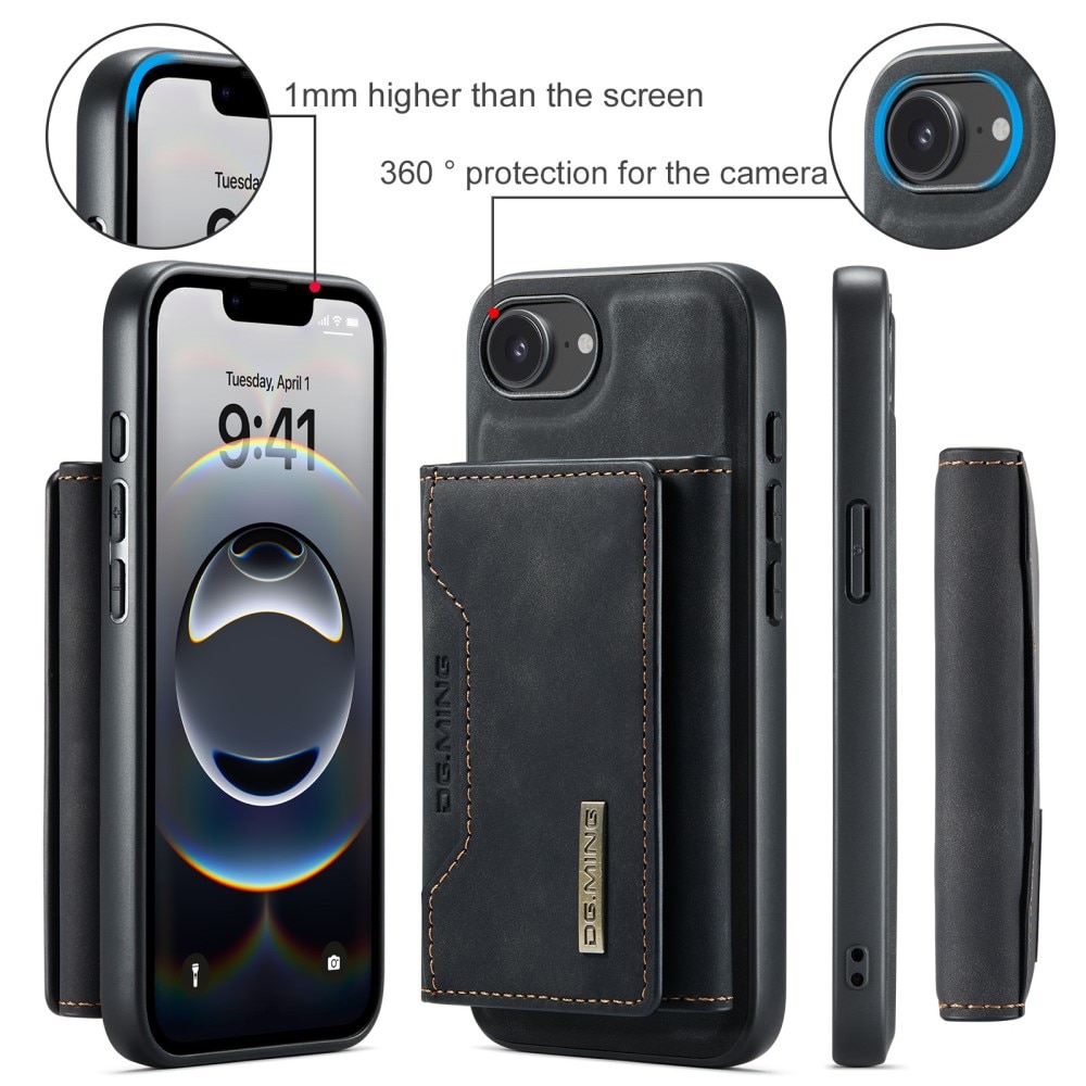 Funda Magnetic Card Slot iPhone 16e Black