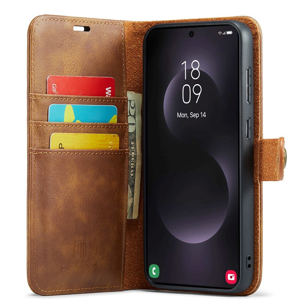 Cartera Magnet Wallet Samsung Galaxy S25 Edge Cognac