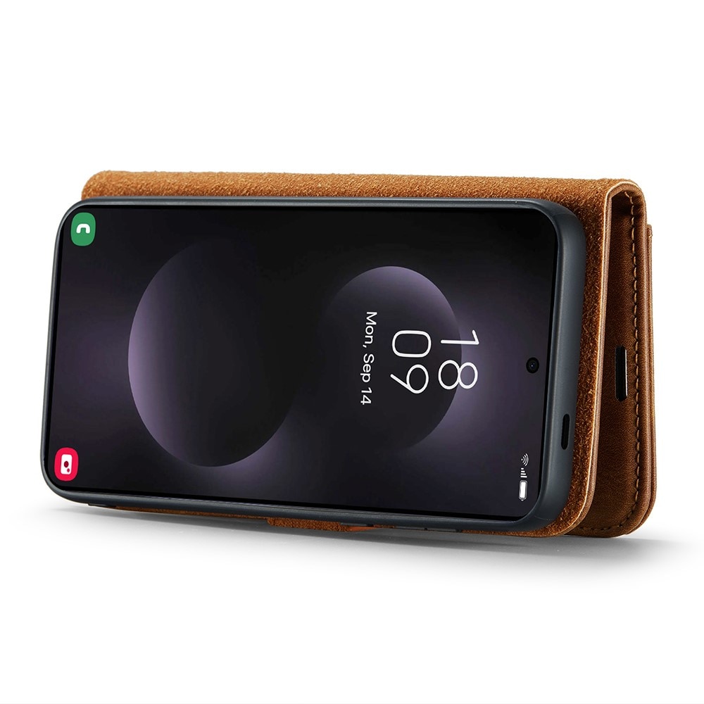 Cartera Magnet Wallet Samsung Galaxy S25 Edge Cognac