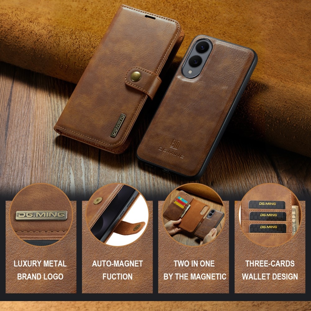 Cartera Magnet Wallet Samsung Galaxy S25 Edge Cognac