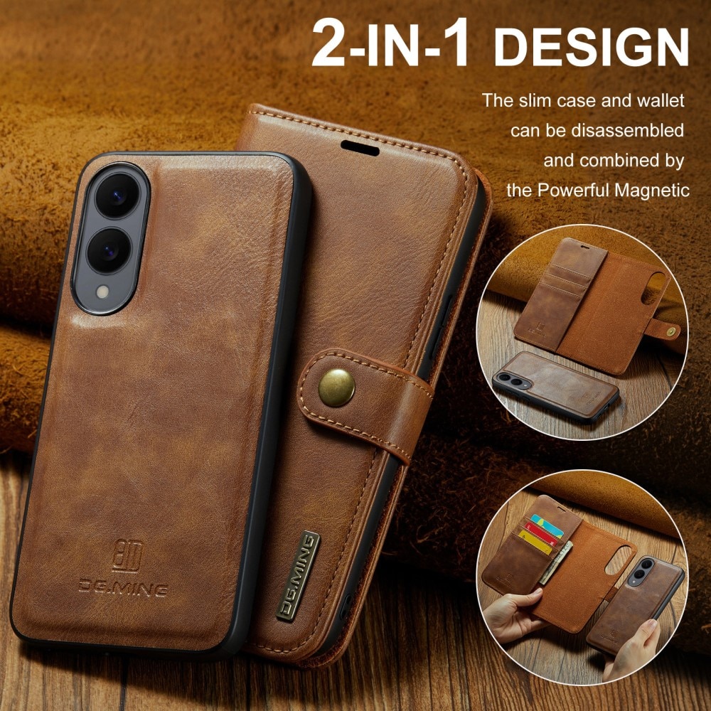 Cartera Magnet Wallet Samsung Galaxy S25 Edge Cognac