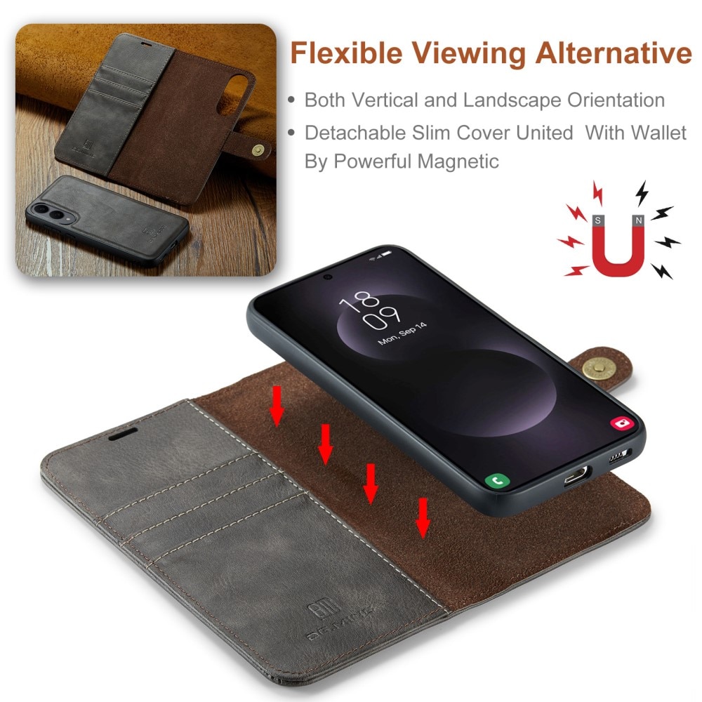 Cartera Magnet Wallet Samsung Galaxy S25 Edge Brown