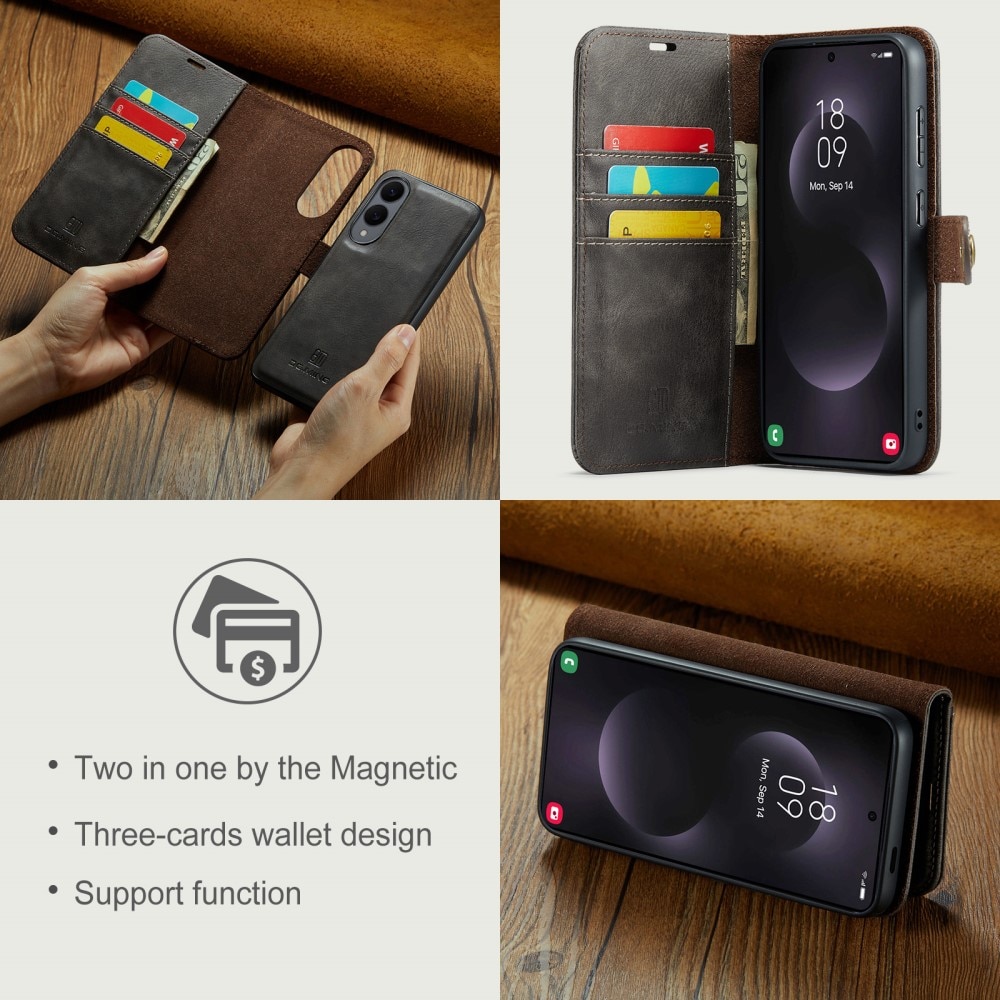 Cartera Magnet Wallet Samsung Galaxy S25 Edge Brown