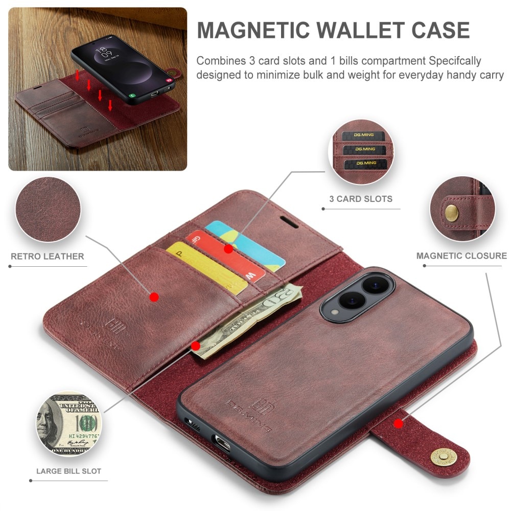 Cartera Magnet Wallet Samsung Galaxy S25 Edge Red