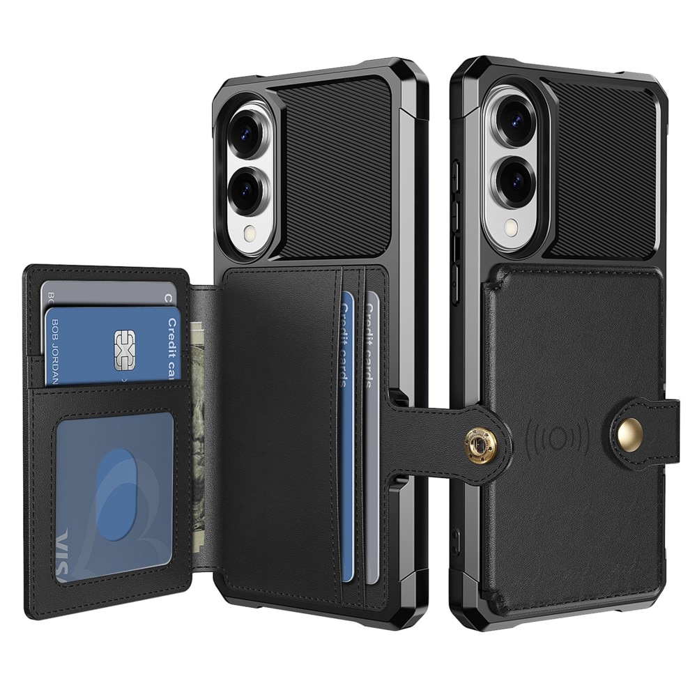 Funda con tarjetero Tough Multi-slot Samsung Galaxy S25 Edge Negro