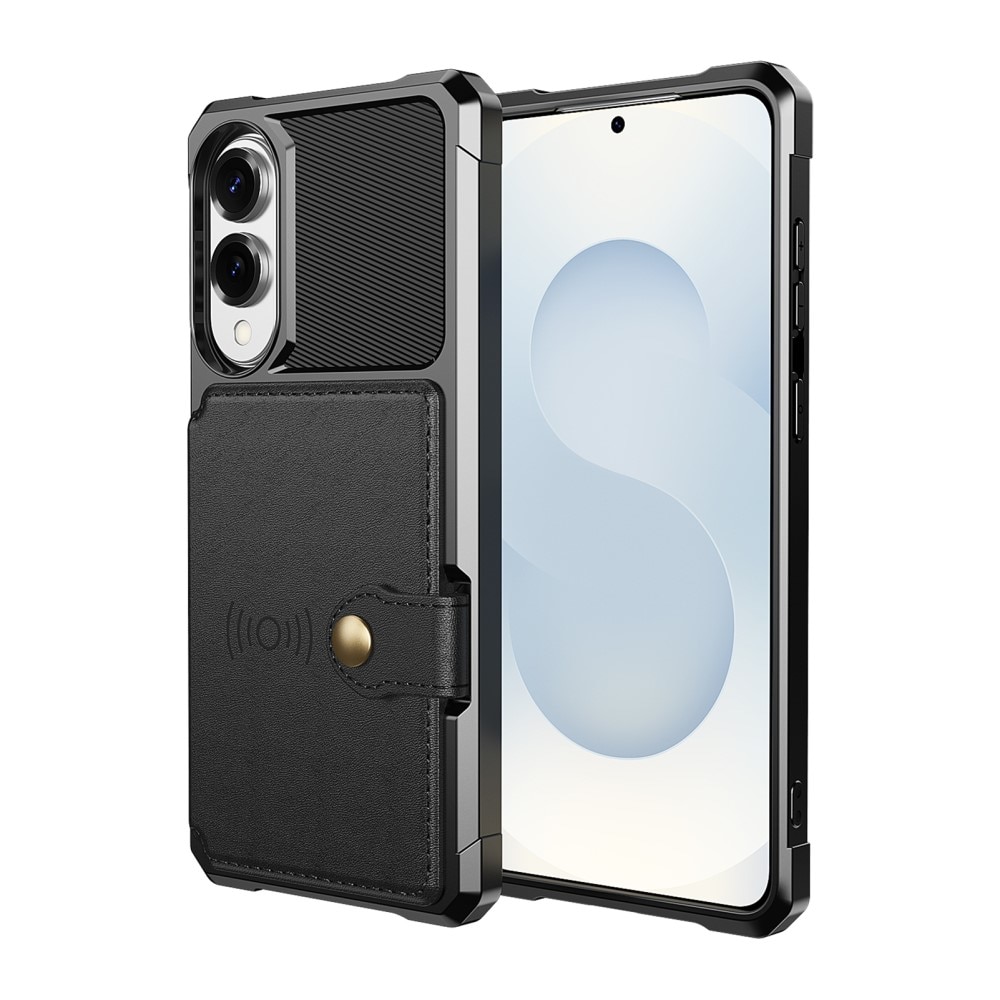 Funda con tarjetero Tough Multi-slot Samsung Galaxy S25 Edge Negro