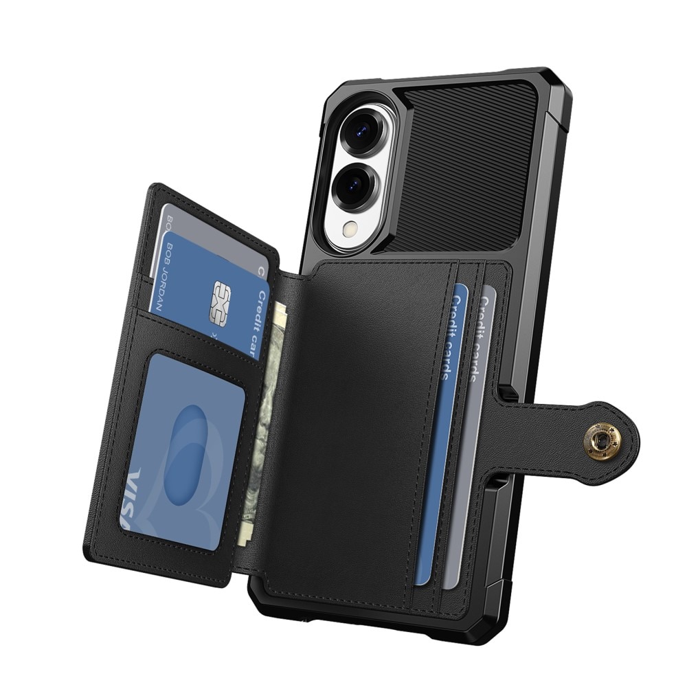 Funda con tarjetero Tough Multi-slot Samsung Galaxy S25 Edge Negro