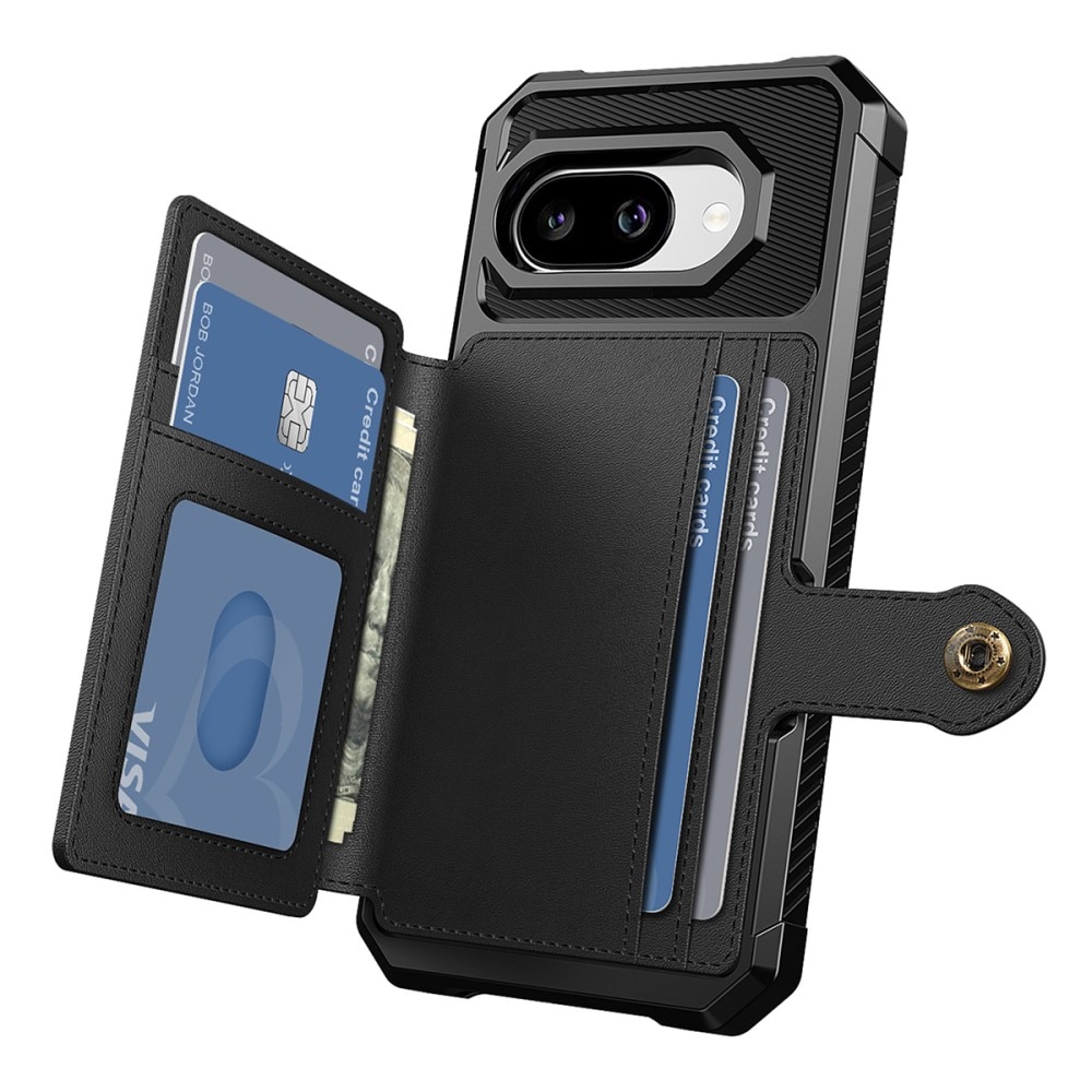 Funda con tarjetero Tough Multi-slot Google Pixel 9a Negro