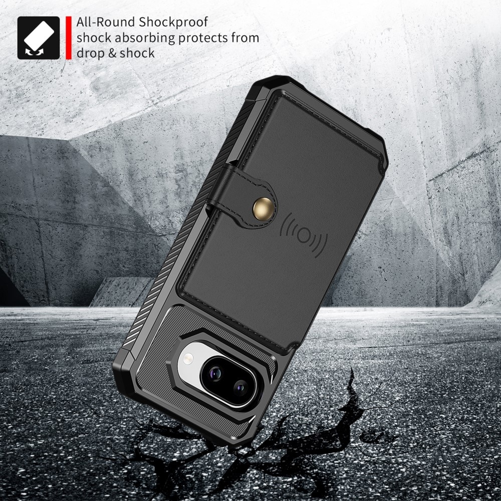 Funda con tarjetero Tough Multi-slot Google Pixel 9a Negro