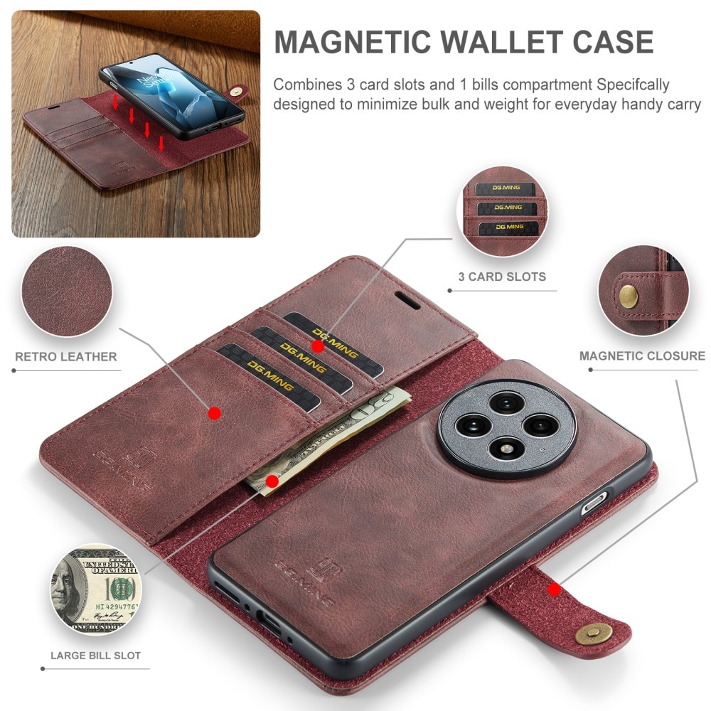 Cartera Magnet Wallet  OnePlus 13 Red