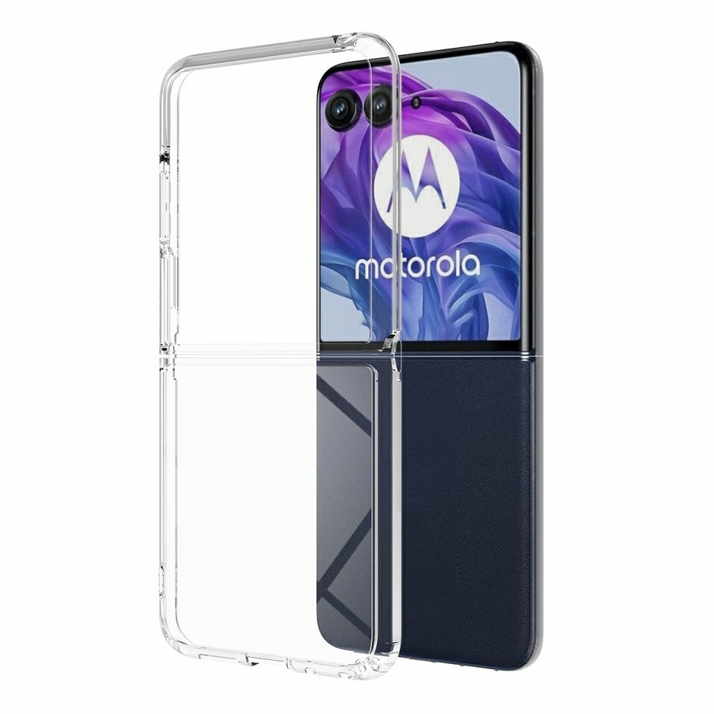 Funda híbrida para Motorola Razr 60 Ultra Transparente