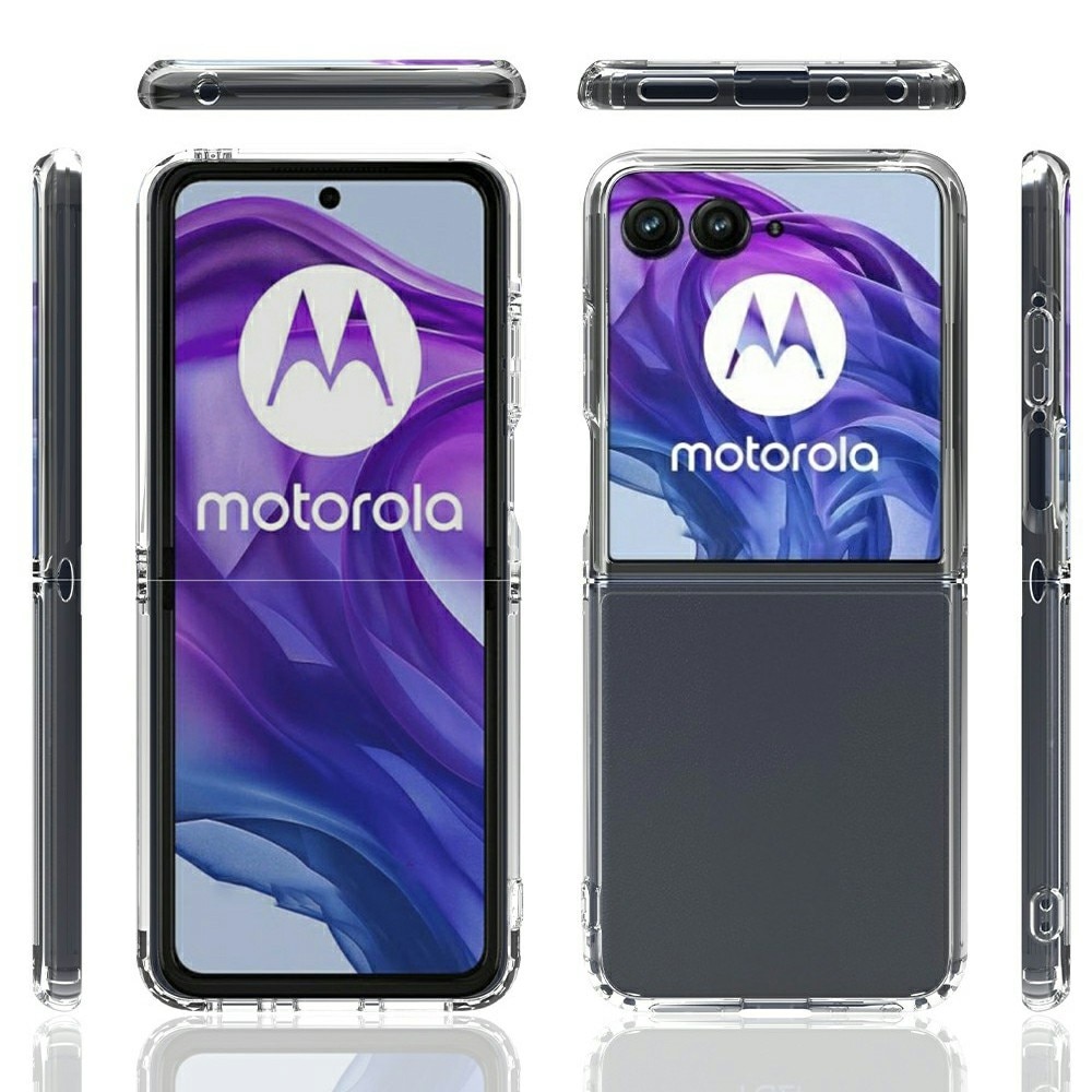 Funda híbrida para Motorola Razr 60 Ultra Transparente