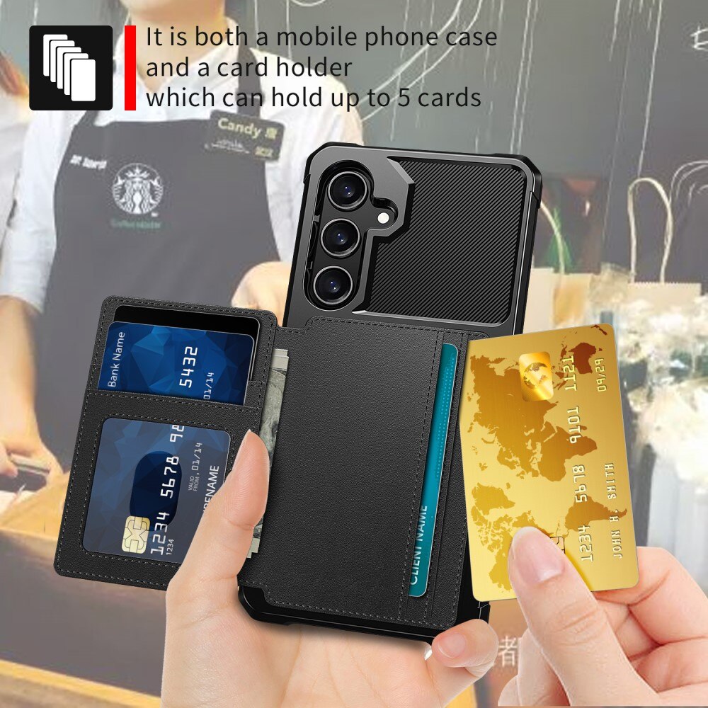 Funda con tarjetero Tough Multi-slot Samsung Galaxy A36 Negro