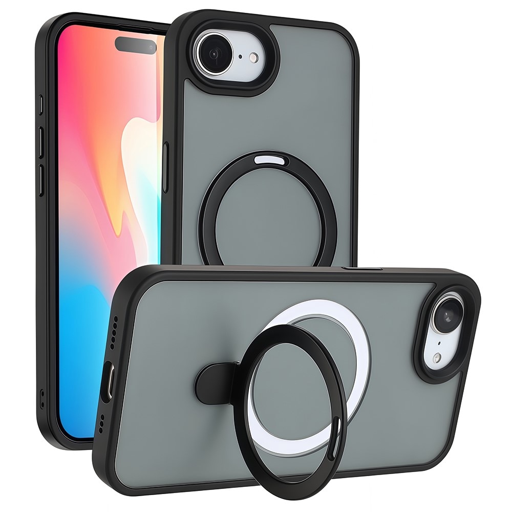Funda híbrida MagSafe Ring iPhone 16e Negro