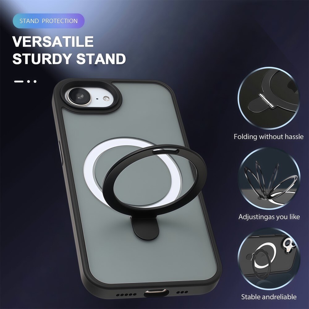 Funda híbrida MagSafe Ring iPhone 16e Negro