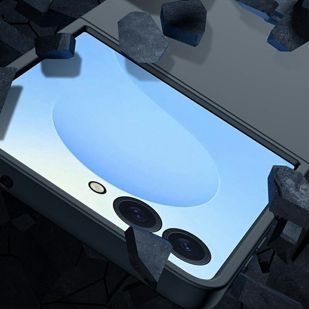 Funda rígida engomada Samsung Galaxy Z Flip 7 Azul