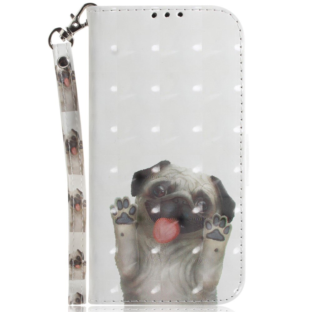 Funda cartera 3D Samsung Galaxy A14 perro