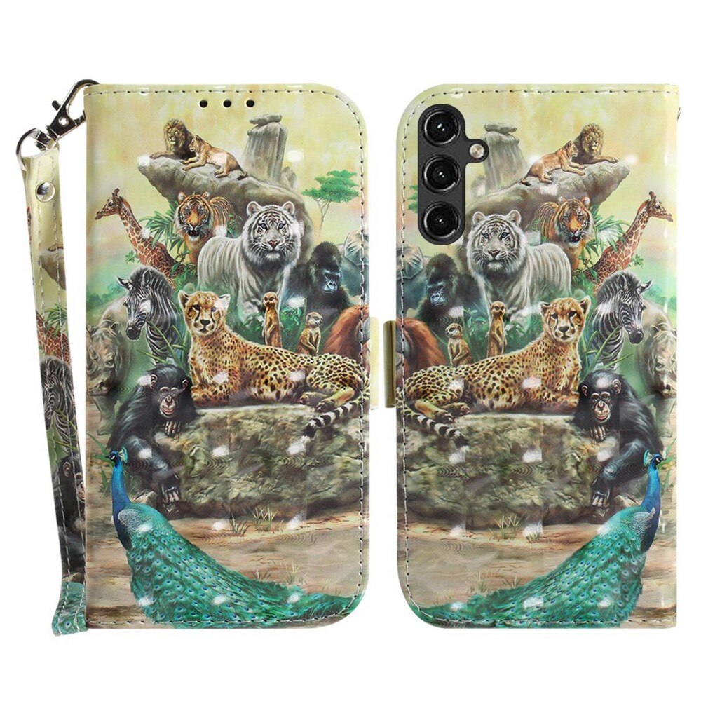 Funda cartera 3D Samsung Galaxy A14 selva