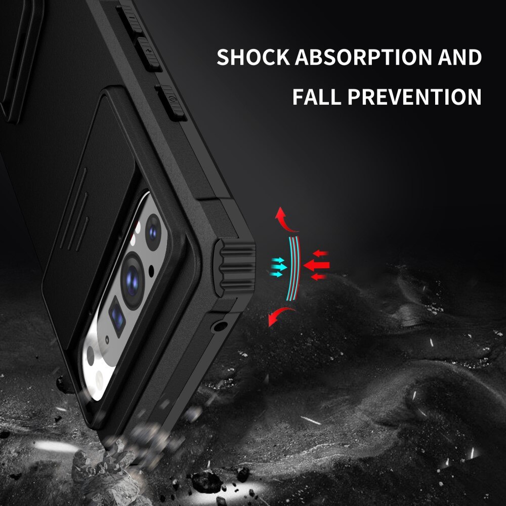 Funda Kickstand con Protector Cámara Google Pixel 9 Pro XL Negro