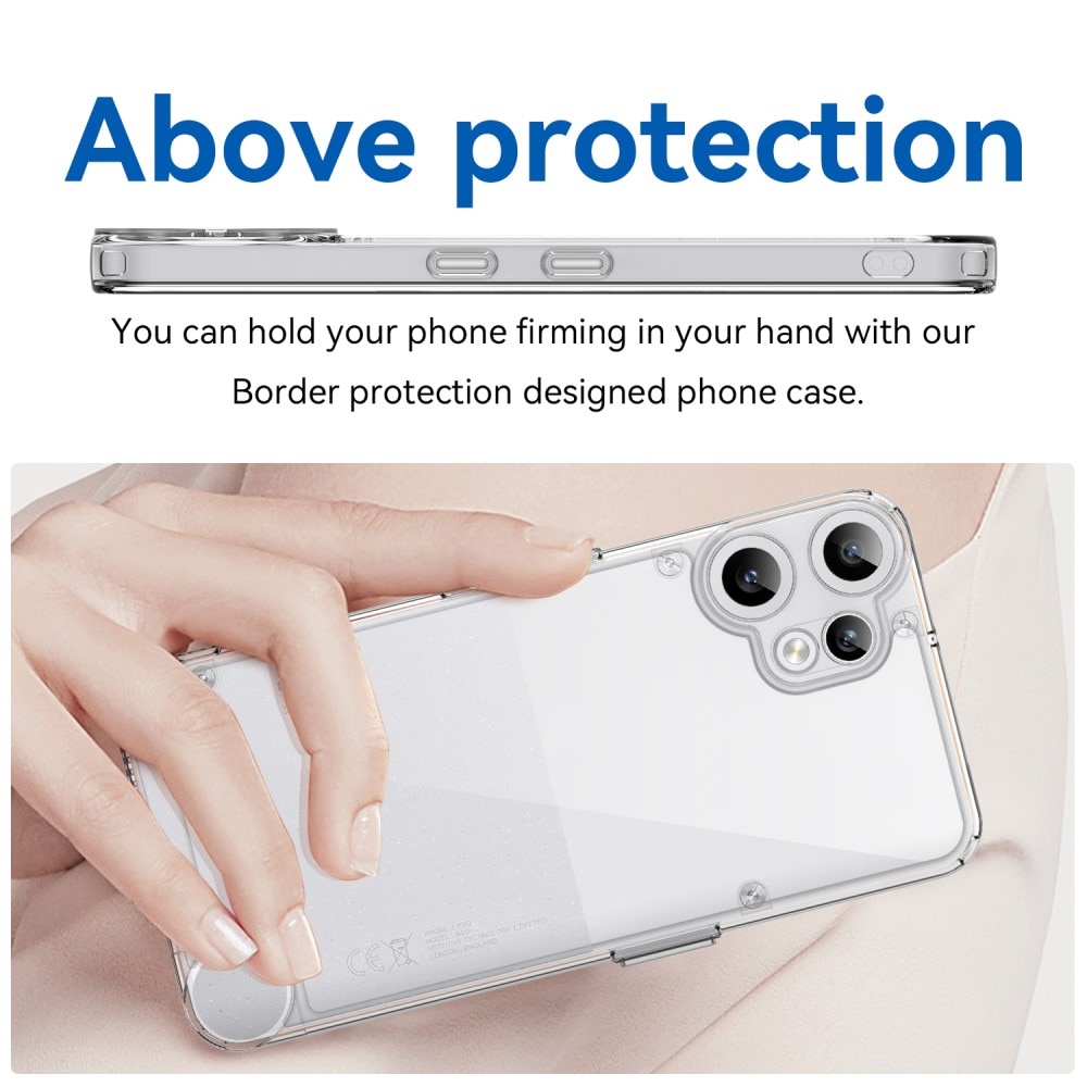 Funda híbrida para Nothing CMF Phone 2 Pro Transparente
