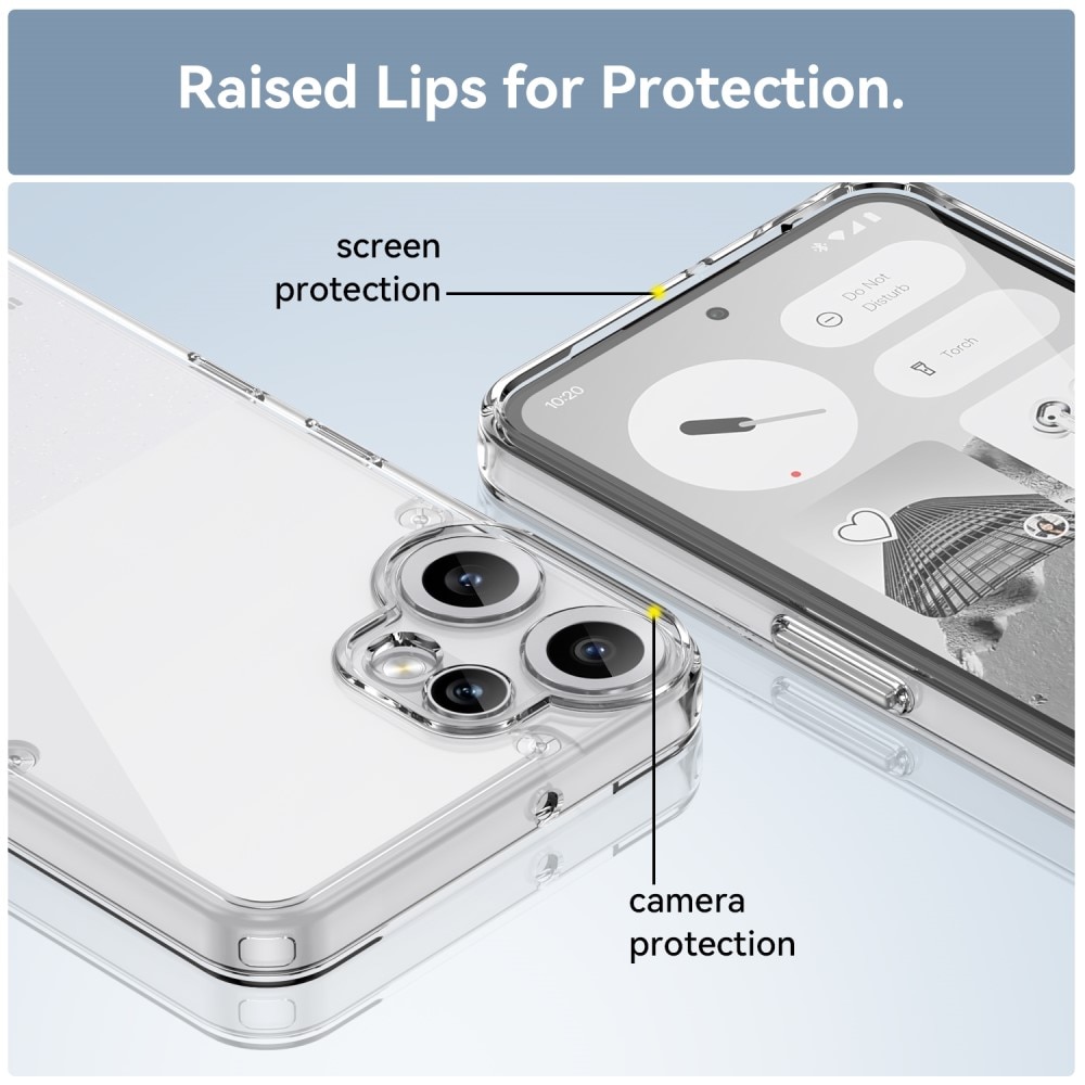 Funda híbrida para Nothing CMF Phone 2 Pro Transparente