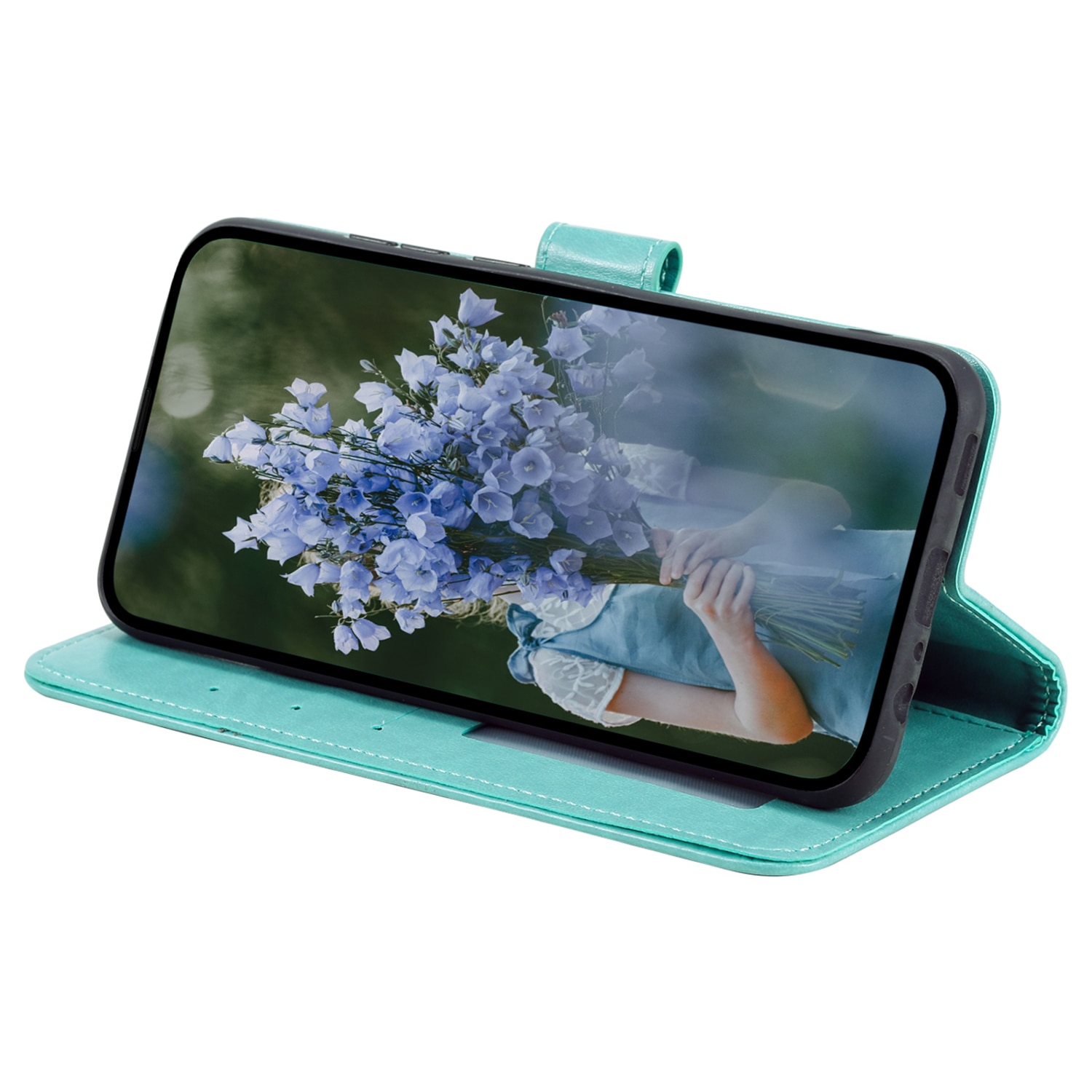 Funda de Cuero Mandala Samsung Galaxy A17 Verde