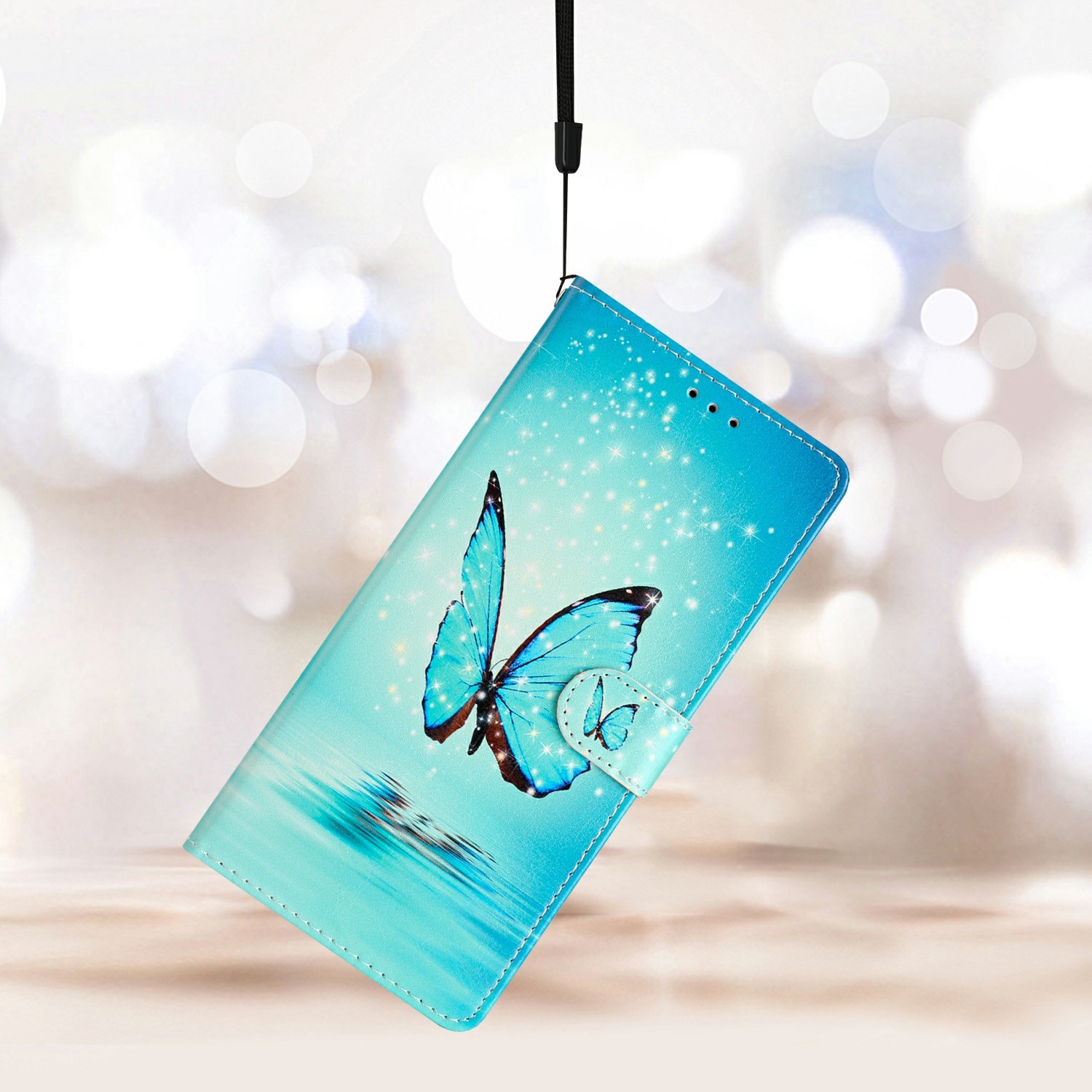 Funda cartera Samsung Galaxy S25 FE mariposas azules
