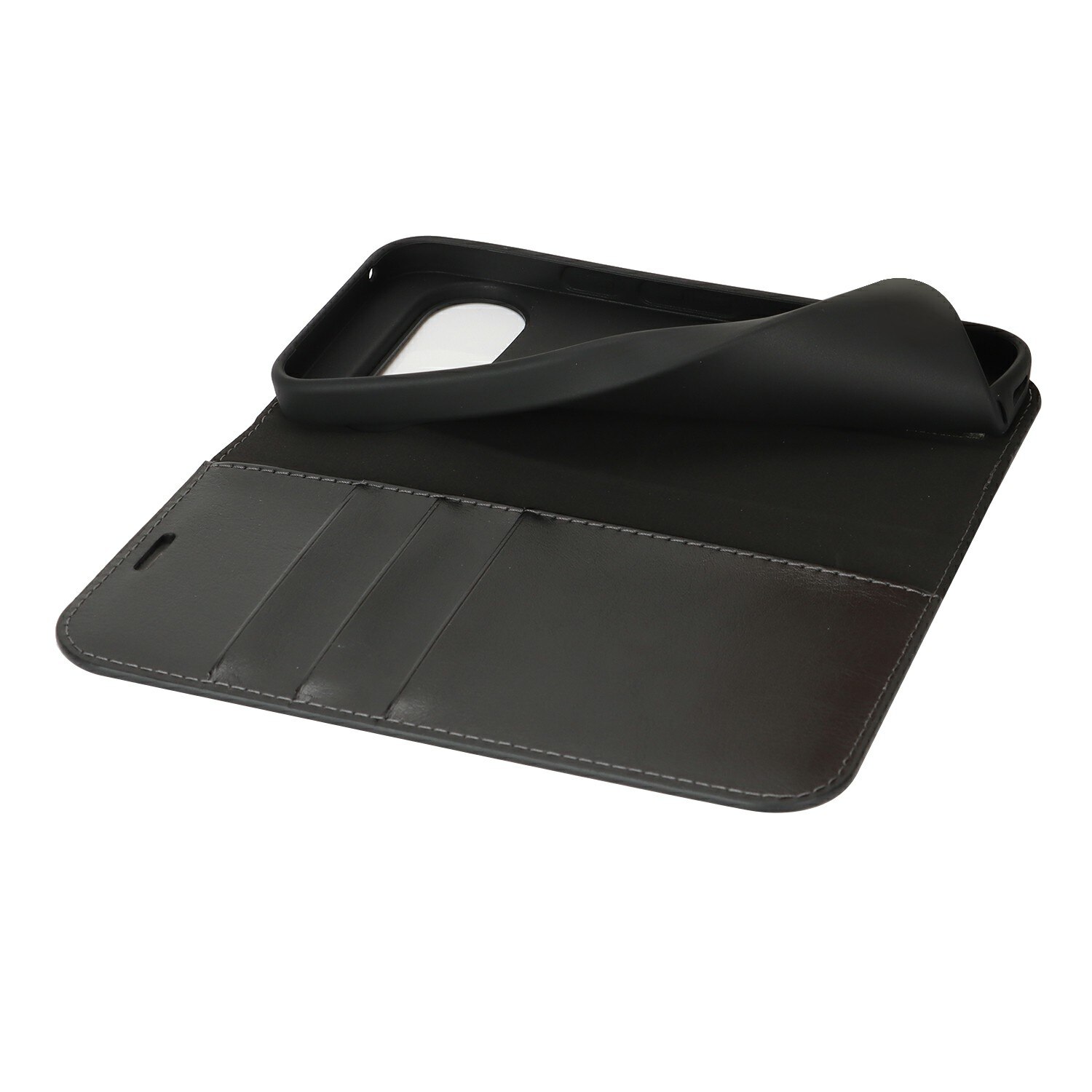 Funda cartera de cuero genuino Google Pixel 10 Negro