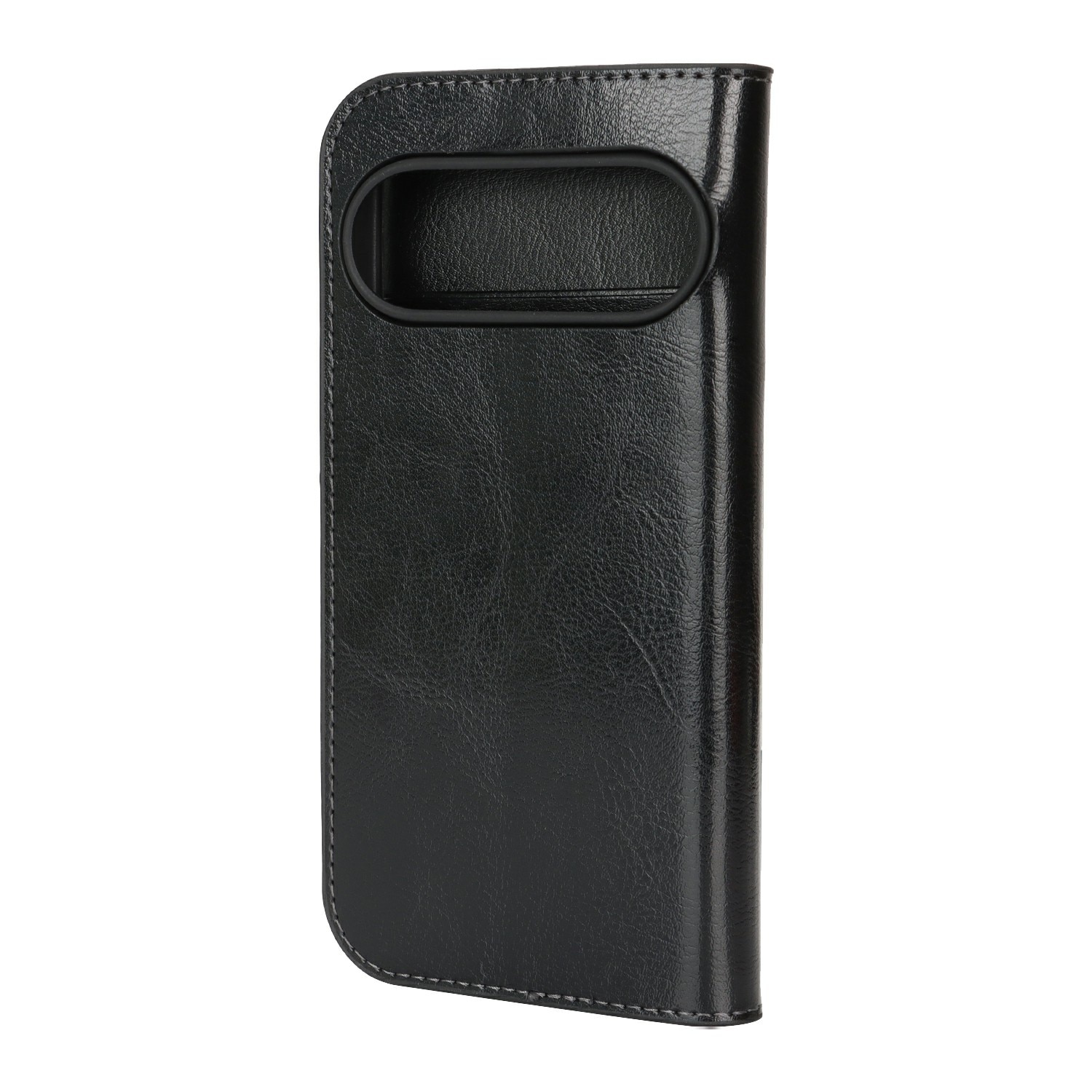 Funda cartera de cuero genuino Google Pixel 10 Negro