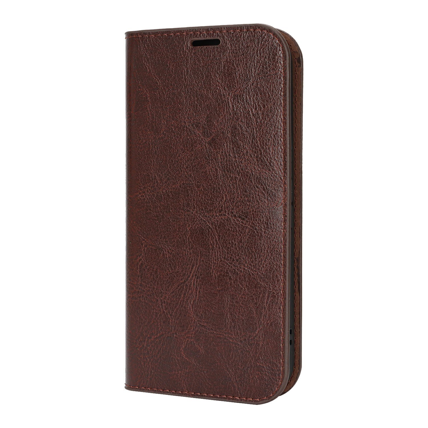Funda cartera de cuero genuino Google Pixel 10 Marrón oscuro