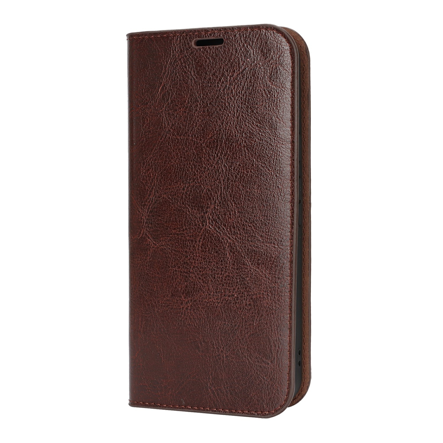 Funda cartera de cuero genuino Google Pixel 10 Pro XL Marrón oscuro