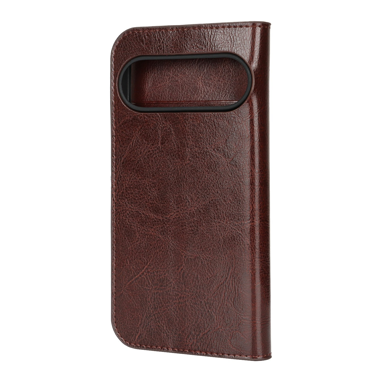 Funda cartera de cuero genuino Google Pixel 10 Pro XL Marrón oscuro