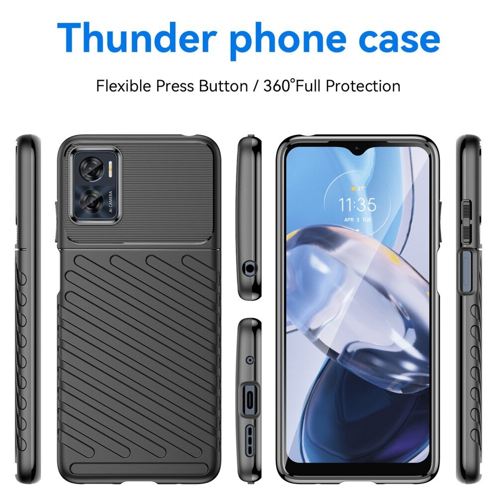 Funda Thunder TPU Motorola Moto E22i Negro