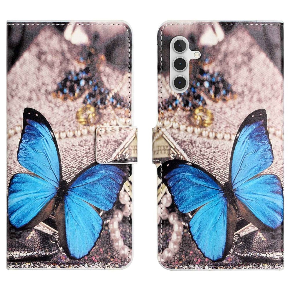 Cartera Samsung Galaxy A14 mariposa azul