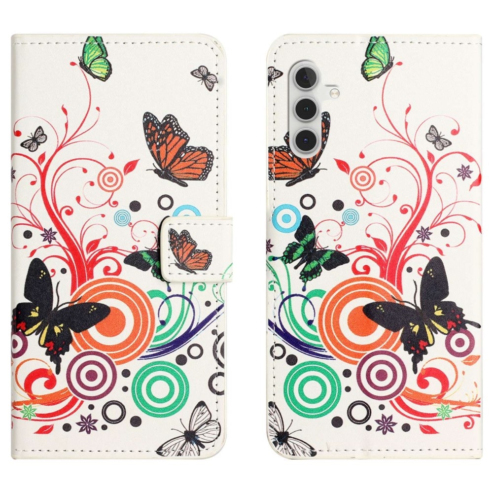 Cartera Samsung Galaxy A14 mariposa blanca