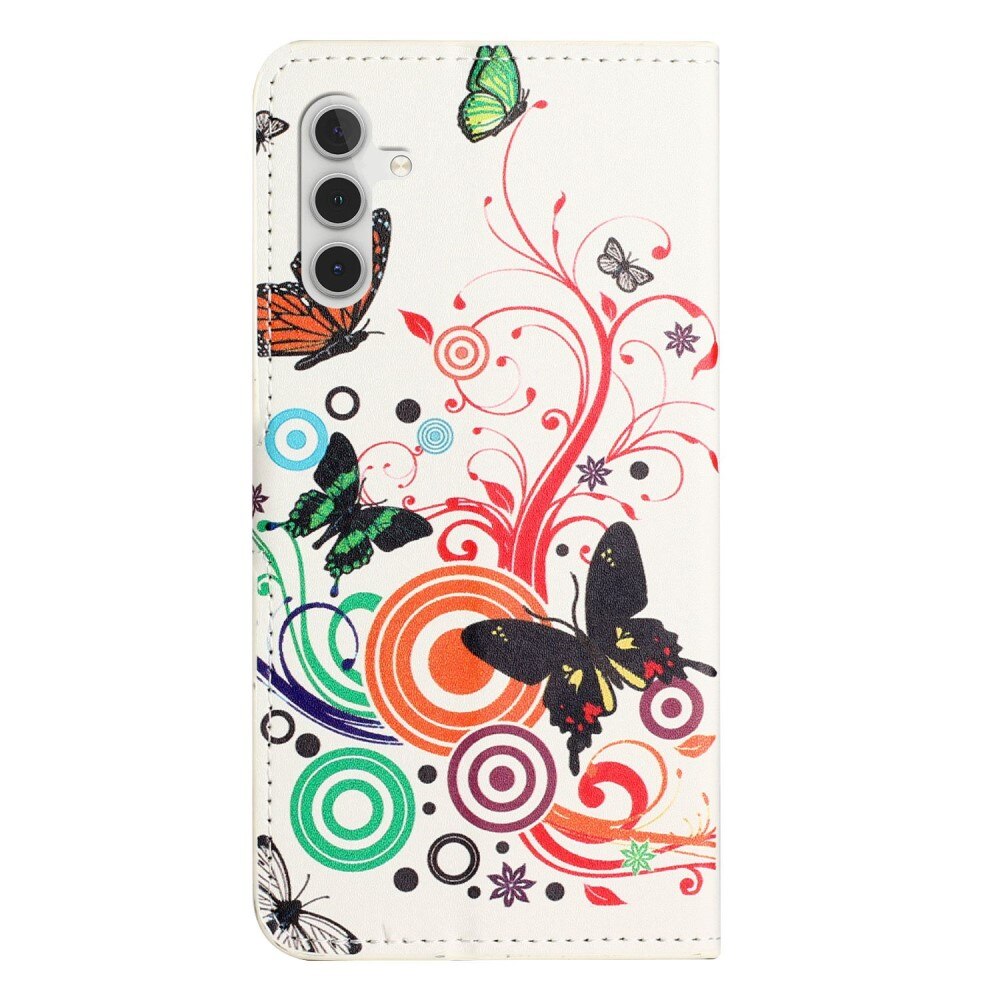 Cartera Samsung Galaxy A14 mariposa blanca