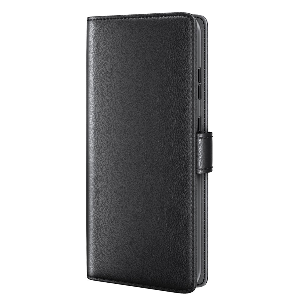 Funda de cuero genuino Samsung Galaxy A14, negro